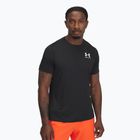 Maglietta da allenamento Under Armour HeatGear Fitted bianco/nero da uomo
