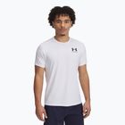 Maglietta da allenamento Under Armour HeatGear Fitted bianca/nera da uomo