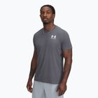 Under Armour HeatGear Fitted, maglia da allenamento da uomo in bianco e nero