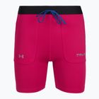 Pantaloncini da donna Under Armour Trail Run Fitted shaded fuchsia/black