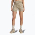 Pantaloncini da allenamento Under Armour Project Rock middy city cachi/nero da donna