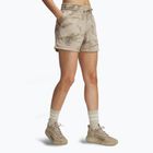 Pantaloncini Under Armour Project Rock Terry da donna city khaki / iper verde