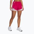 Pantaloncini da corsa Under Armour Fly By 2in1 da donna fucsia sfumato/rosa primario/riflettente