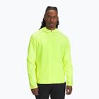 Giacca da corsa Under Armour Storm Run da uomo con cappuccio ad alta visibilità giallo/riflettente