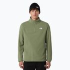 Felpa in pile da uomo The North Face Glacier Fleece 1/4 Zip spalla in nebbia