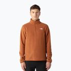 Felpa in pile da uomo The North Face Glacier Fleece 1/4 Zip Burnt umber