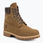 Scarpe uomo Timberland Premium 6 Inch Lace Up Waterproof olive nubuck/dark brown