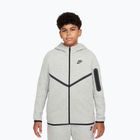 Felpa Nike Sportswear Tech Fleece Full-Zip da bambino grigio scuro heather/nero/nero