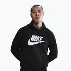 Felpa uomo Nike Club Pullover Hoodie black/black/white