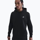 Felpa uomo Nike Club Pullover Hoodie black/black/white