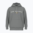 Felpa New Balance Reimagine Fleece Hraphic Hoody Uomo slategrey