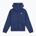 Felpa per bambini New Balance Brush Back Small Logo Full Zip Hoodie nb navy