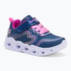 SKECHERS Heart Lights Retro Hearts scarpe per bambini in pelle navy/multi