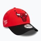 Cappello da baseball New Era Side Patch 940 Bulls rosso