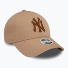 Cappello da baseball New Era Metallic 9FORTY New York Yankees donna, beige