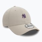 Cappello da baseball New Era Repreve Mini Logo 9FORTY New York Yankees beige chiaro