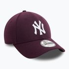 Cappello da baseball New Era Melton Wool 9FORTY New York Yankees viola