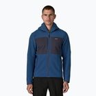 Giacca softshell da uomo Patagonia R2 TechFace Hoody blu chiaro