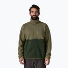 Felpa da uomo Patagonia Retro Pile 1 / 2 Snap P / O old growth green trekking