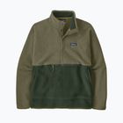 Felpa da uomo Patagonia Retro Pile 1 / 2 Snap P / O old growth green trekking