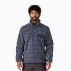 Felpa da trekking Patagonia da uomo LW Synch Snap-T P / O flow: blu scuro
