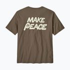 Maglietta Patagonia Balance Organic peace seeds / marlow brown da uomo