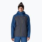 Patagonia Giacca da pioggia isolata Powder Town da uomo smolder blue w / clement blue