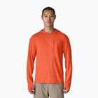 Felpa da uomo Patagonia Capilene Cool Sun Hoody coal orange/light coal orange x-dye