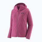 Giacca softshell da donna Patagonia R1 CrossStrata Hoody faded magenta