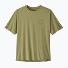 Maglietta da trekking uomo Patagonia Cap Cool Daily Shirt - Spoke Stencil gumtree green - light gumtree green x-dye
