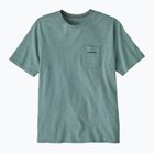 Maglietta da uomo Patagonia Boardshort Logo Pocket Responsibili blue sage