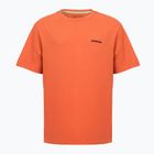 Maglietta da uomo Patagonia P-6 Logo coal orange