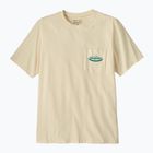 Maglietta da uomo Patagonia Midweight '95 Oval Logo Pocket Tee undyed natural