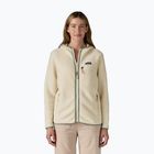 Felpa donna Patagonia Retro Pile Hoody naturale con ellwood green