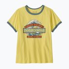 Maglietta da donna Patagonia Great Waves Ringer Tee lemon zest