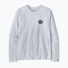 Maglia a maniche lunghe da trekking da uomo Patagonia Great Waves Responsibili Tee white