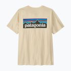 Maglietta da uomo Patagonia P-6 Logo undyed natural