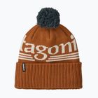 Cappello invernale Patagonia Powder Town hut tripper logo: cinnamon brown
