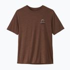 T-shirt da uomo Patagonia Cap Cool Daily Great Waves berm brown - light berm brown x-dye