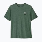 T-shirt da uomo Patagonia Cap Cool Daily Great Waves canopy green - light canopy green x-dye