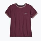 Maglietta da donna Patagonia Fitz Roy Foothills Ringer Tee berry fig
