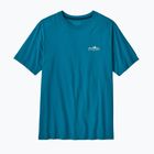 T-shirt da uomo Patagonia Fitz Roy Foothills glacial blue