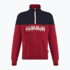 Felpa Napapijri B-Saturnia HZ uomo rosso tibetano R1E