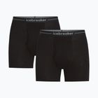 Boxer termici da uomo Icebreaker Merino 150 Anatomica Boxers wFly 2 Pack black
