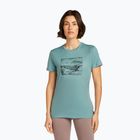 Maglietta da donna icebreaker Merino 150 Tech Lite Terrain hydro