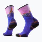 Calze da donna Smartwool Hike Mountain Sunrise Print Crew deep navy