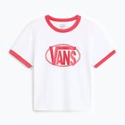 T-shirt donna Vans Center Chest Ringer Tee white