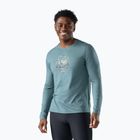 Longsleeve da uomo Smartwool Wander Valley Active Long Sleeve Graphic Tee dusty tea