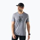 T-shirt da uomo Smartwool Moose Mode Active Graphic Tee SS light gray heather