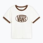 T-shirt donna Vans Center Chest Ringer Tee egret